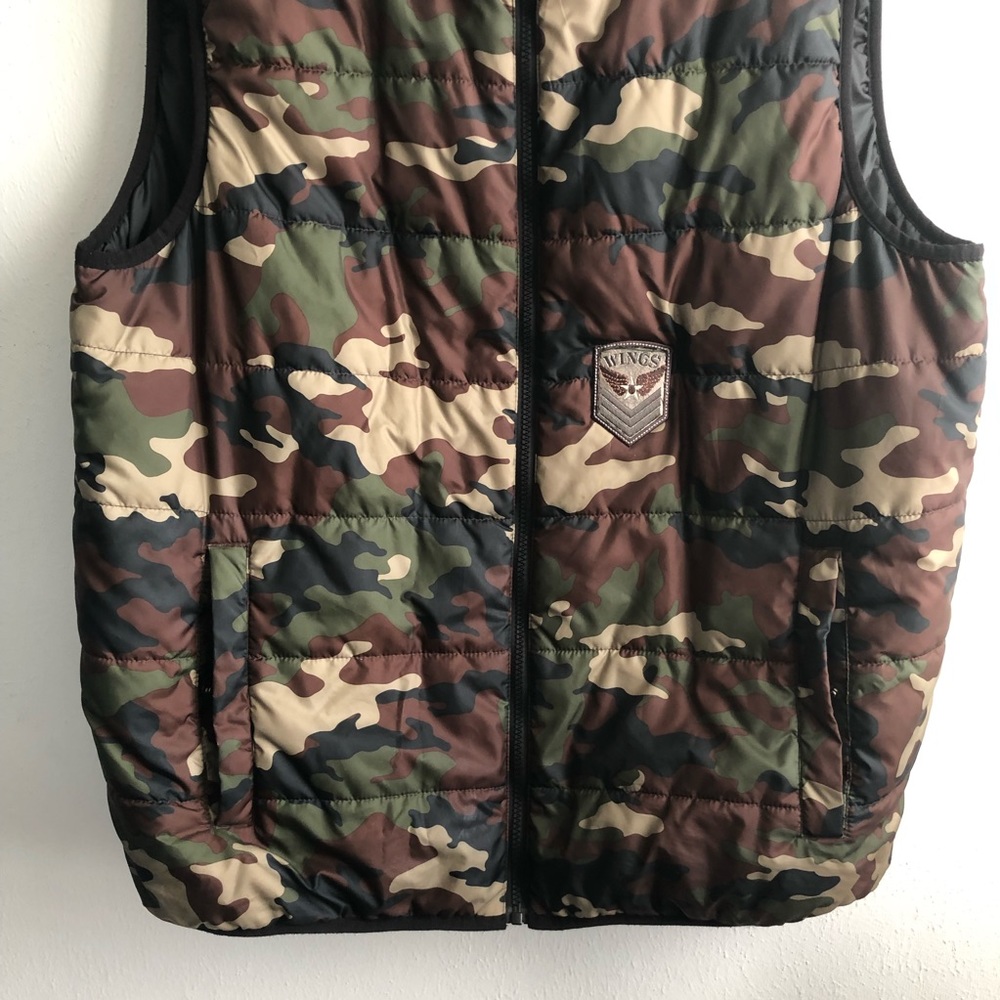 Swiss Tech Vest Puffer Camo Camouflage Wings Patch - Picture 2 of 11